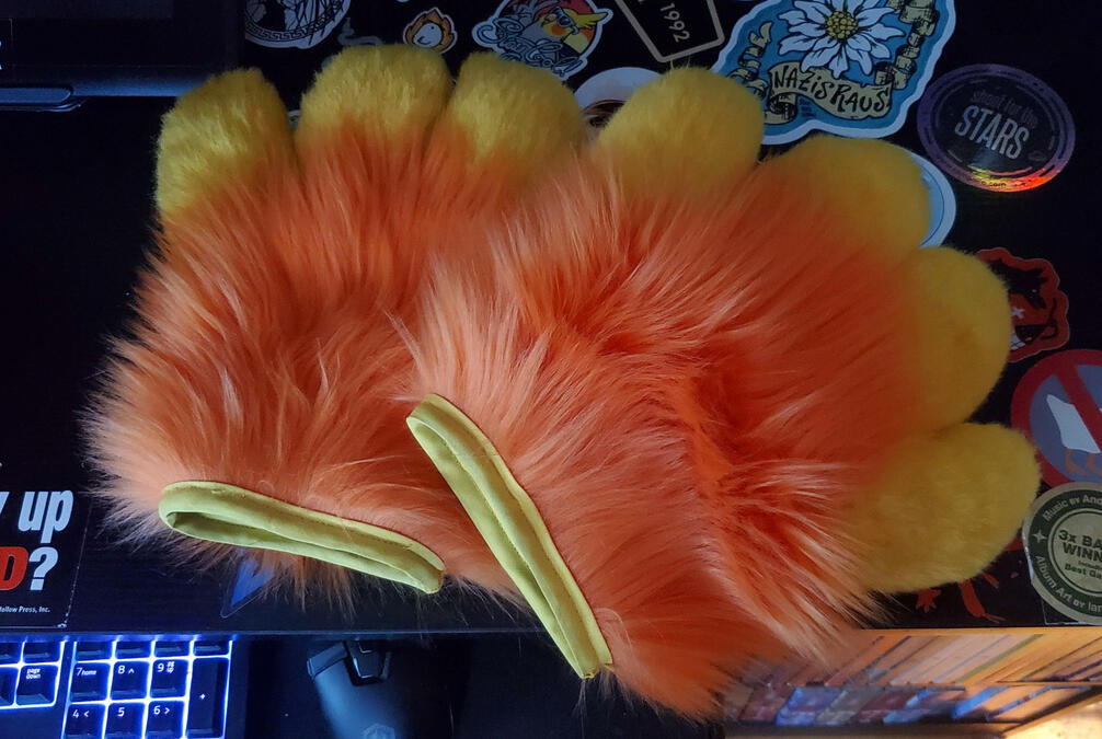 Squibz the caterpillar's paws.