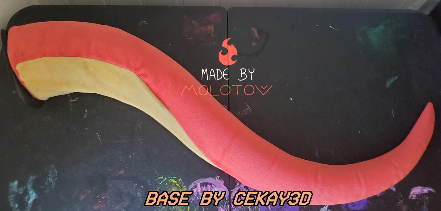 The tail of Mantel. Text along the bottom reads "base by cekay3d".